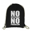 Blogerski plecak worek ze sznurkiem No boyfriend no problem